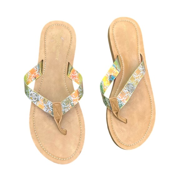 Juicy Couture Shoes - Juicy Couture Women's‎ Summer Flip Flop Sandals Size 11 Gold